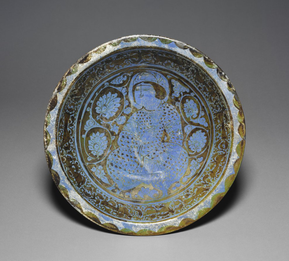 Luster Dish with Seated Prince, 1170–1220
