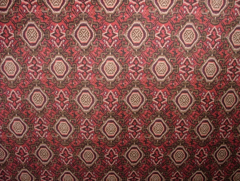 Curtain Upholstery Velvet Fabric Persian Shiraz Rouge Red Cushion Roman Blind Use، نمای 3