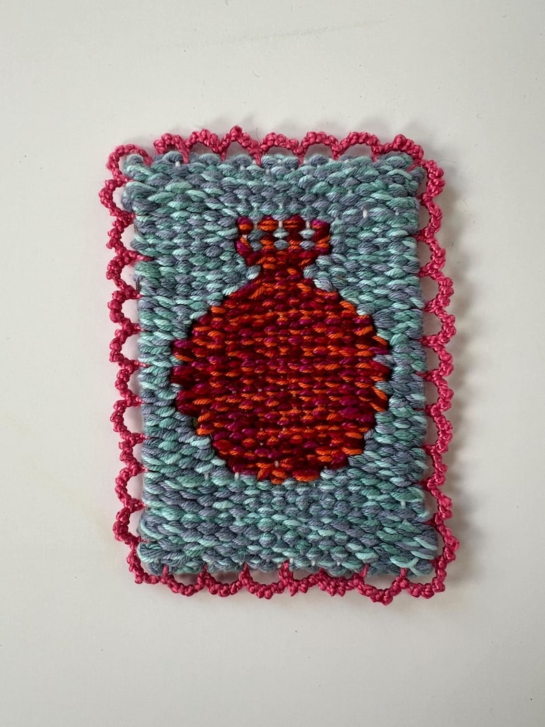 Miniature Carpet with Armenian Needlelace (janyak)