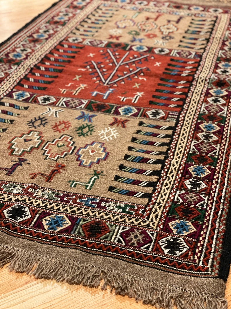 Vintage Persian Kilim Rug 001 / Handmade Rug / Oriental Rug / Area Rug / Brand new / Never