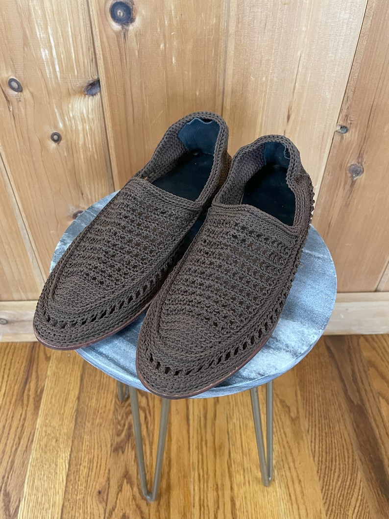 Handmade Brown Woven Giveh Shoes, Kurdish Kalash Persian Footwear