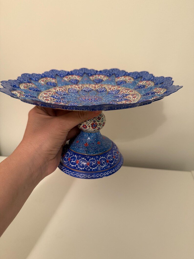Minakari, Mina Bowl, Enamel, miniature, On table, Decor Bowl , Persian Art