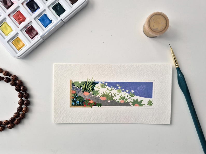 Persian Miniature Painting Project | Islamic Art Line Drawing Study No. 1 | Featured Detai