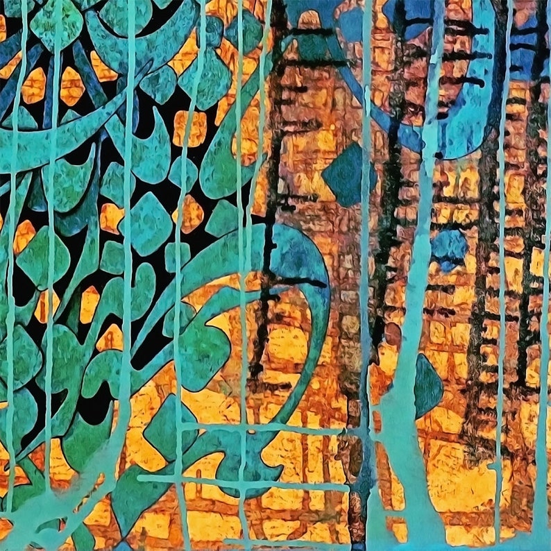 Nastaliq Calligraphy Art | Modern Persian Painting، نمای 2