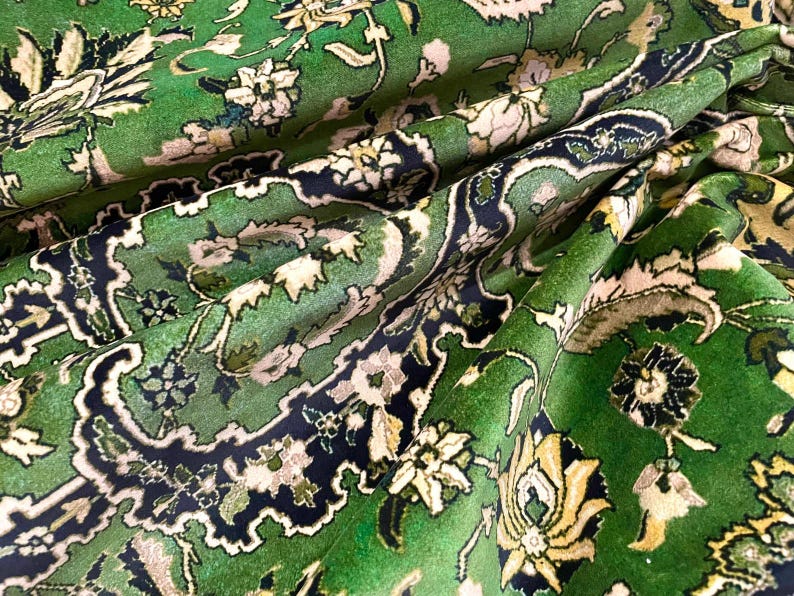 1.2 yards - Persian Carpet velvet fabric - House of Hackney Zanjan velvet - Persian rug pa