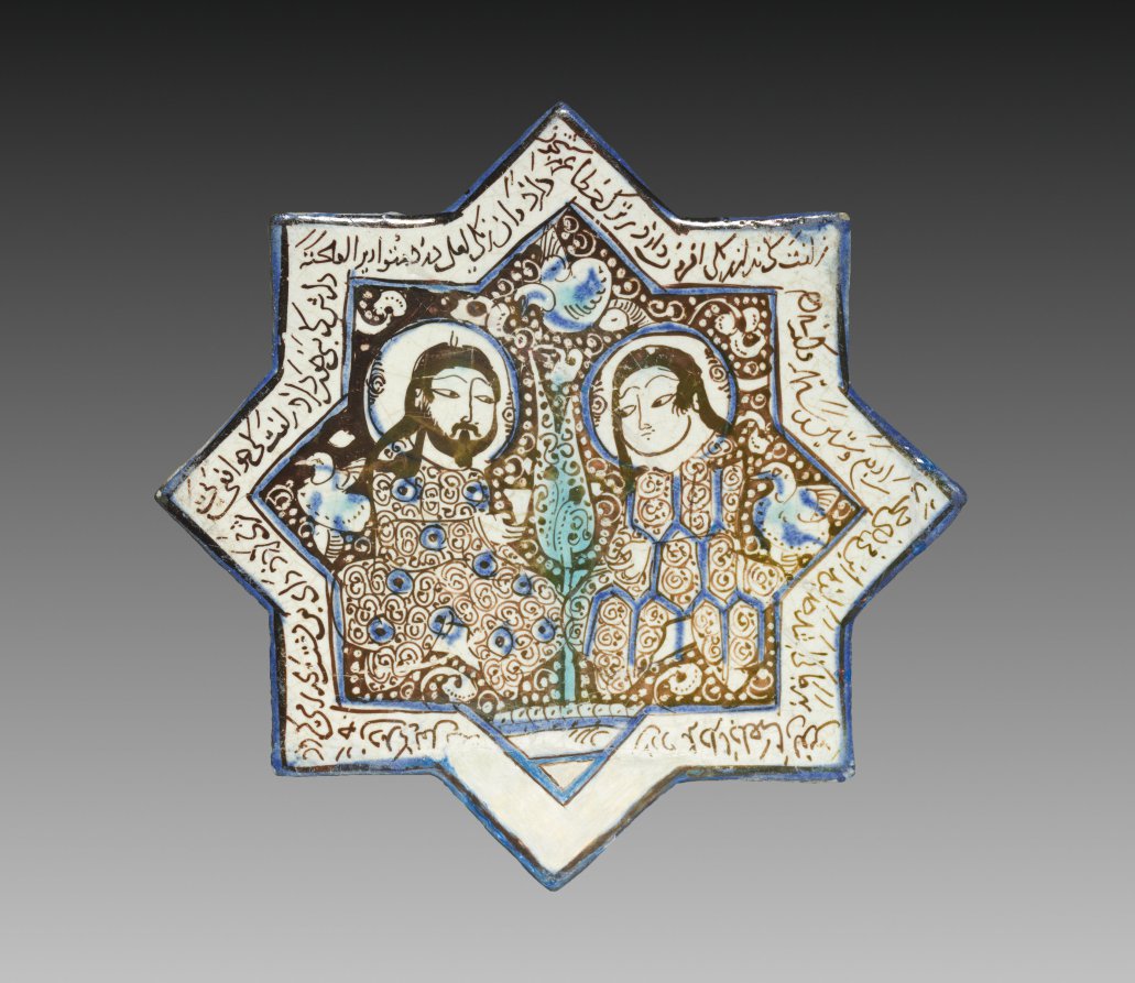 Luster Wall Tile with a Couple, 1266