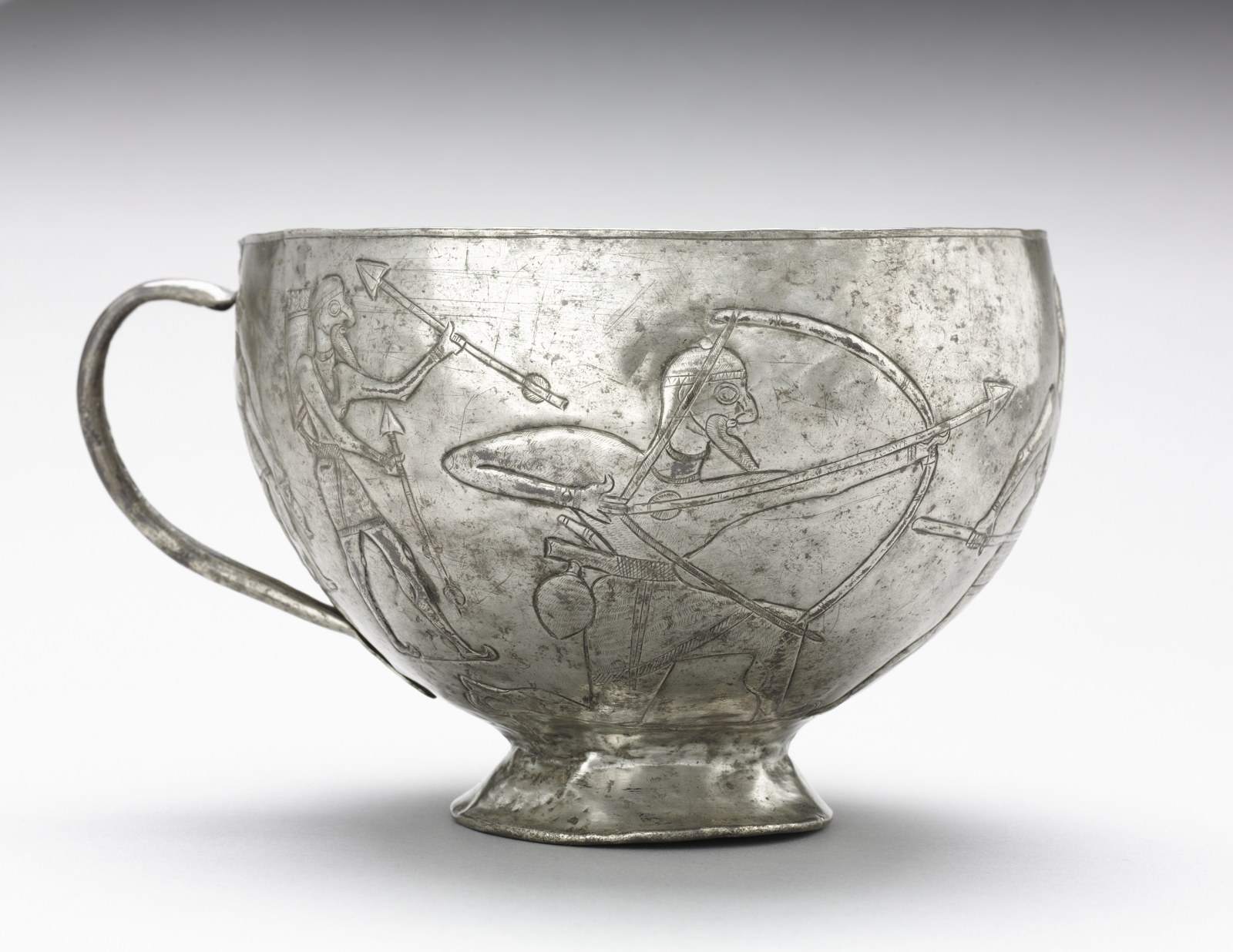 Lion Hunting Cup, 1965.25; Iran, 1100–1000 BCE