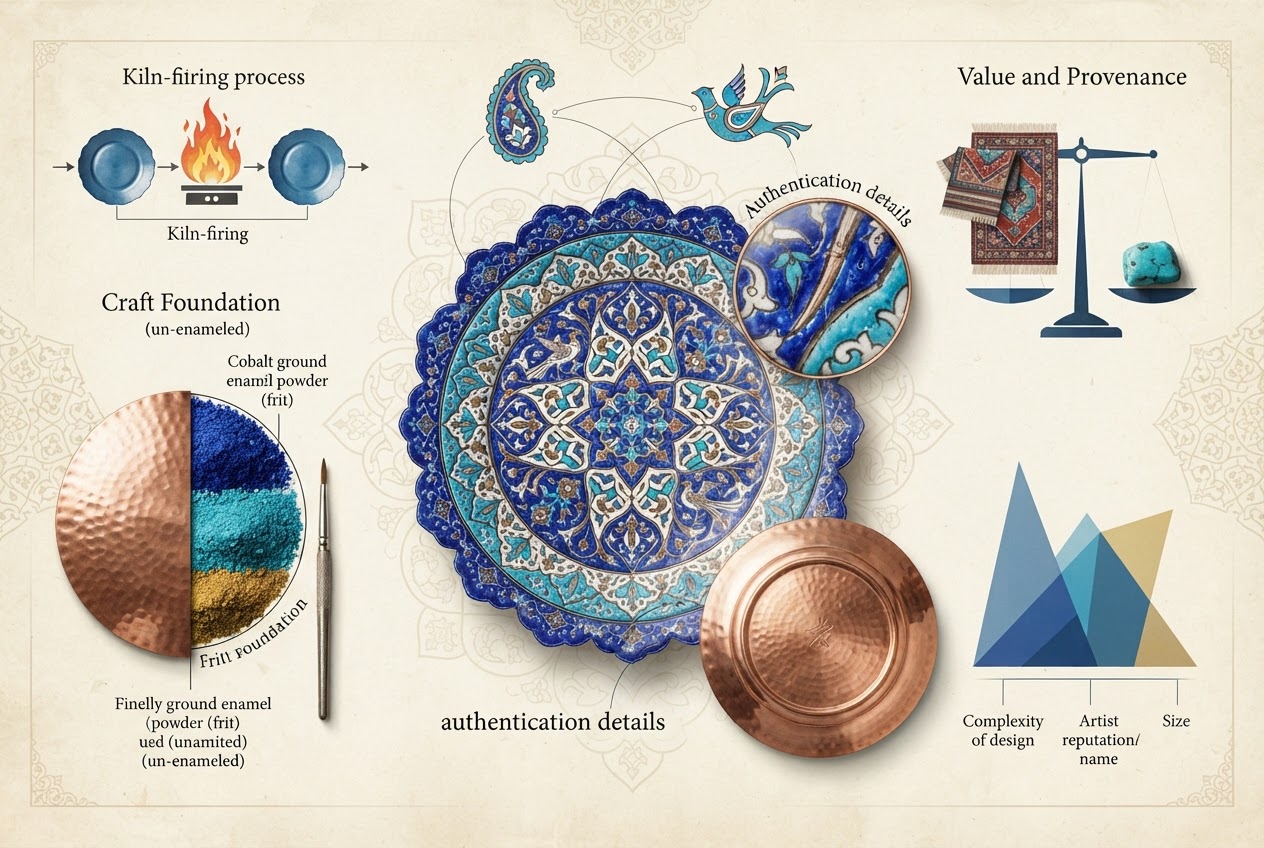 Beli Piring Hias Minakari Persia untuk Souvenir Mewah